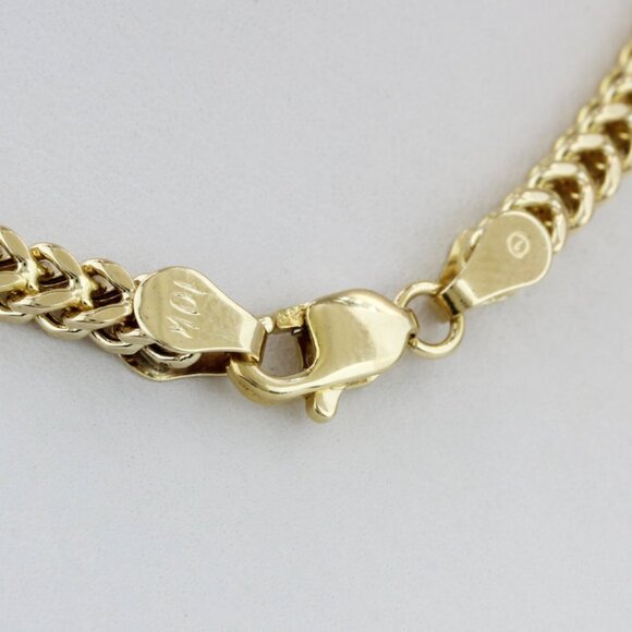 10KYG 16.25inch Franco Link Choker Chain/Necklace 3.5mm - Picture 3 of 3